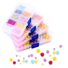 DIY Jewelry Making Kit 4/6/8/10mm ABS Imitation Pearl Beads Round Loose Spacer Beads For Jewelry Making Necklace Bracelet 2024 - buy cheap