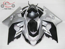 ABS plastic Chinese fairing kits for Suzuki GSXR750 04 05 GSXR 600 750 2004 2005 K4 silver black motorcycle sport fairings set 2024 - buy cheap
