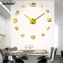 2021 New Home Decor Silent Wall Clock Fashion Brief Quartz Watch Acrylic Mirror Wall Sticker Slock Decorate Livingroom Wholesale 2024 - buy cheap