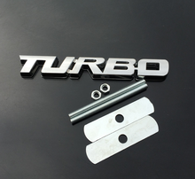 3D Chrome Metal Turbo T Car Auto Front Grill Grille Emblems Badge Decal Sticker 2024 - buy cheap