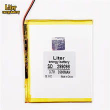 Size 299098 3.7V 3500mah Lithium polymer Battery with Protection Board For PDA Tablet PCs Digital Products 2024 - buy cheap