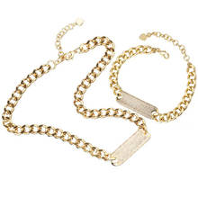 Sinzry pulseira de luxo feminina, joias exageradas com zircônia cúbica micro empedrada, colares de luxo em hip hop para mulheres 2024 - compre barato