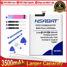 HSABAT 0 Cycle 3500mAh TLp029C7 Battery for Alcatel 3V One Touch Idol 3C TD-LTE OT5026D OT-5026J OT-5606 A30 Fierce A30 Plus 2024 - buy cheap