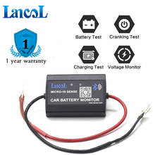 Lancol MICRO10A New Version Bluetooth Battery Monitor Tester System Monitor Digital Battery Analyzer Load Tester 12V 2024 - buy cheap