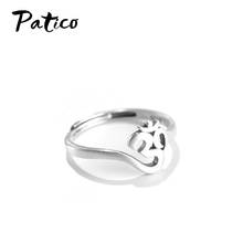 Genuine 925 Sterling Silver Ring for Women Adjustable Simple Women Rings Female Fine Silver Jewelry Accessoies Gift 2024 - buy cheap