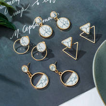 BICUX New Korean Dangle Drop Earrings For Women Fashion Statement Earrings Geometric Gold Earrings 2020 Modern Wedding Jewelry 2024 - buy cheap