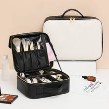 LHLYSGS Waterproof PU Cosmetic Bag Women Travel Large capacity Organizer Makeup Bag Beauty Professional Makeup box Suitcases 2024 - buy cheap