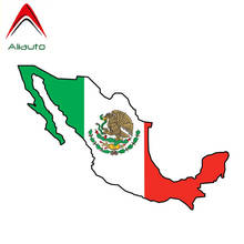 Aliauto-pegatina reflectante de bandera mexicana para coche, mapa de país, decoración, calcomanía, accesorios para Mercedes, motocicleta, Honda,15cm * 5cm 2024 - compra barato