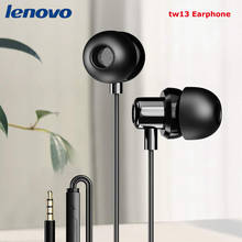 New Original Lenovo TW13 3.5 mm Microphone Stereo Bass Earphone Earbuds Headset For Xiaomi Meizu Samsung HUAWEI iPhone MP3 MP4 2024 - buy cheap