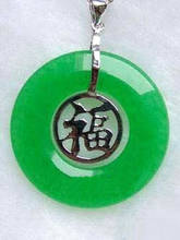 Изумрудно-зеленый нефритовый Белый позолоченный Фортуна круглый кулон цепочка Ожерелье 2024 - купить недорого