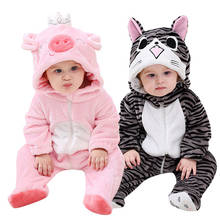Pijama infantil de desenho animado, pijama para crianças coroa de anime rosa porco kigurumi para meninos e meninas 2024 - compre barato