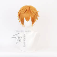 Jibaku Shounen Couple-bound Hanako-kun Minamoto Kou желтый короткий парик косплей костюм термостойкие синтетические волосы парики 2024 - купить недорого