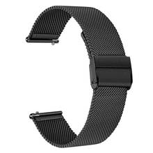 Quick Release Pins Watch Strap 16mm 18mmm 20mm 22mm Stainless Steel Metal Loop Replacement Watch Band Meshed Strap 2024 - buy cheap