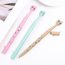 2pc Cartoon Cat Gel Pen Cute Kawaii 0.38mm Black Ink Pen Accessories Office For School Supplies Korea Stationery 2024 - buy cheap