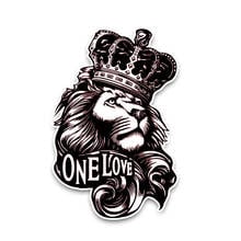 Dawasaru One Love Lion Crown Personalized Car Stickers Waterproof Decals Laptop Truck Motorcycle Auto Accessories PVC,15cm*10cm 2024 - buy cheap