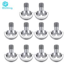 10x 1/4" Inch SLR Camera Screw D-Ring Tripod Monopod Mount Adapter Screw Quick Release Plate Baseplate Rig DSLR Accessories 2024 - buy cheap