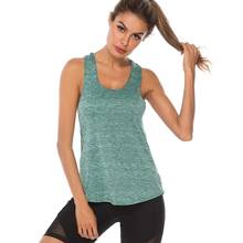 Sport Fitness Women Sleeveless Gym Tank Top Breathable Woman Workout Shirt Running Clothes Yoga Vest 2024 - buy cheap