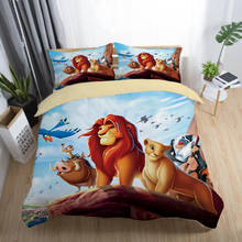 Juego de ropa de cama 3d del Rey León, fundas de almohada, edredón de decoración para habitación de niños, ropa de cama 2024 - compra barato