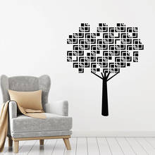 Nature Tree Wall Decal Geometric Leaves Pattern Vinyl Window Stickers Creative Mural Bedroom Living Room Home Decor Art M629 2024 - buy cheap
