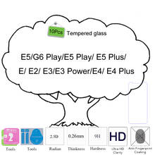 Защитная пленка из закаленного стекла для Motorola Moto E5/E5 Play/E5 Plus/E/E2/E3/E3 Power/E4/ E4 Plus, 10 шт. 2024 - купить недорого