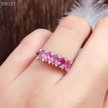 CoLife Jewelry Fashion Pink Sapphire Ring 5 Pieces 3*4mm Natural Pink Sapphire Silver Ring 925 Silver Pink Sapphire Jewelry 2024 - buy cheap