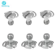 6pcs 1/4" D-Ring Tripod Screws Stainless Steel Adapter Mount for DSLR Camera Monopod Light Photo Studio Accessories 2024 - buy cheap