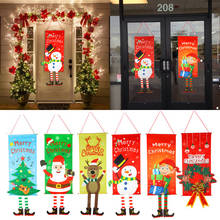 Merry Christmas Porch Door Banner Hanging Ornament Christmas Decoration For Home Xmas Navidad 2020 Happy New Year 2021 2024 - buy cheap