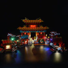 Juego de luces LED para la feria del templo del Año Nuevo Chino 80105, bloques de construcción no incluidos 2024 - compra barato