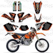 Графические и Фоновые наклейки для мотоциклетной команды, наклейки для KTM EXC 125 200 250 300 400 450 525 2003 2024 - купить недорого