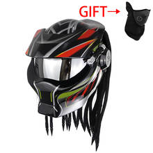 Predator-Casco de carreras para motocicleta, protector de cara completa para Motocross, todoterreno, especial, Vintage 2024 - compra barato