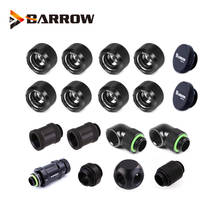 Barrow Water Cooling Hand Compression Hard Tube Fitting / Rigid Tubing Water Cooling Metal Connector G1/4 Fitting PETG Acrylic 2024 - buy cheap