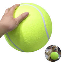 24CM Giant Tennis Ball For Dog Chew Toy Big Inflatable Tennis Ball Pet Dog Interactive Toys Pet Supplies Outdoor Cricket Dog Toy 2024 - buy cheap