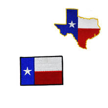 Texas Flag  Patches Embroidry Exquisite Iron On Embroidered Clothes Patches For Clothing T-shirt Bags Pants Stickers Garment 2024 - buy cheap