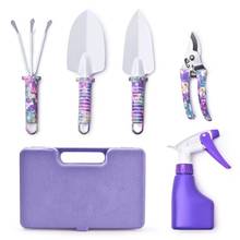 Complete Purple Stainless Steel Garden Tool Set Shovel Spade Scissors Water Spray Set Gardening Tool 5piece Set/10piece Set 2024 - buy cheap