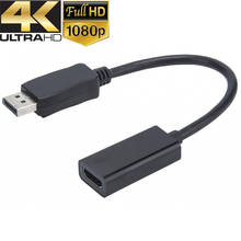4K 1080P Displayport DP в HDMI-совместимый Кабельный адаптер конвертер DP in HDMI-совместимый выход для HP Dell Asus ПК ноутбука 2024 - купить недорого