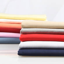 1 метр хлопковая ткань чистый хлопок белый черный подкладка для одежды ткань чистый цвет юбка подкладка ткань 2024 - купить недорого