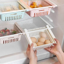 Adjustable Kitchen Refrigerator Storage Rack Stretchable Foods Organizer Egg Fruit Shelf Freezer Pull-out Drawer Fridge Holder 2024 - buy cheap