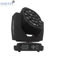 Luz de palco 2x 19 pces x 15w rgbw 4in1 abelha olhos zoom led movendo cabeça arruela luzes alto brilho para dj culb discoteca teatro 2024 - compre barato