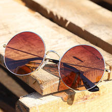 2020 New Classic Vintage Polarized Brand Designer Gothic Round Steampunk Sunglasses Men Women Mirror Sun Glasses For Male UV400 2024 - buy cheap