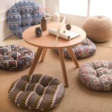 Cojín redondo europeo clásico para silla de oficina, cojín para sofá, tatami, decoración circular, cojín de algodón de cáñamo, futón grueso 2024 - compra barato