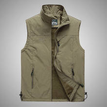 Dropshipping Spring Autumn Men's Fashion Jacket Sleeveless Male Soil Outdoor Vest Jackets Leisure Photography Fishing Waistcoat 2024 - buy cheap