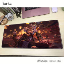 Mousepad gamer sexy ahri, mousepad ergonômico com botão para o dia das bruxas, acessório para computador e notebook 2024 - compre barato