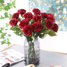 10 шт./лот, искусственные цветы розы, шелковые цветы, латексные, настоящие, на ощупь, розы, свадебный букет, украшение для дома, для вечеринки, розы, цветы 2024 - купить недорого