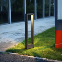 Lámpara LED resistente al agua IP68 para jardín, luz moderna de pilar de aluminio para exteriores, patio, villa, paisaje, césped, bolardos, 15W, 8 Uds. 2024 - compra barato