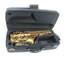 MARGEWATE-saxofón Alto Eb Tune de latón, instrumento Musical plano de cobre antiguo, con boquilla y estuche 2024 - compra barato