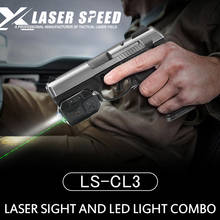 Laserspeed-mira táctica láser verde con arma, linterna para pistola, Armas de caza, Rifle 2024 - compra barato