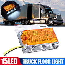 Luzes de marcação laterais para carro, dc24v, 15 leds, luzes externas, painel de sinalização, cor âmbar, para trailer, caminhão 2024 - compre barato