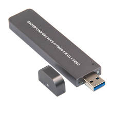 NVME-carcasa para disco duro externo SATA M2 SSD, caja de 2TB, USB 3,1 M, para Win, Mac, Linux OS 2024 - compra barato