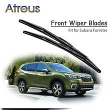 Atreus acessórios de limpador dianteiro de borracha, 2 peças, alta qualidade, longa duração, para subaru forester 2018 2017 2016 2015 2014-1997 2024 - compre barato