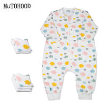MOTOHOOD Cartoon Linen Baby Sleeping Bag Newborns Infant Sleepwear Cotton Linen Baby Swaddles Wrap Blankets Sleep Sack 2024 - buy cheap